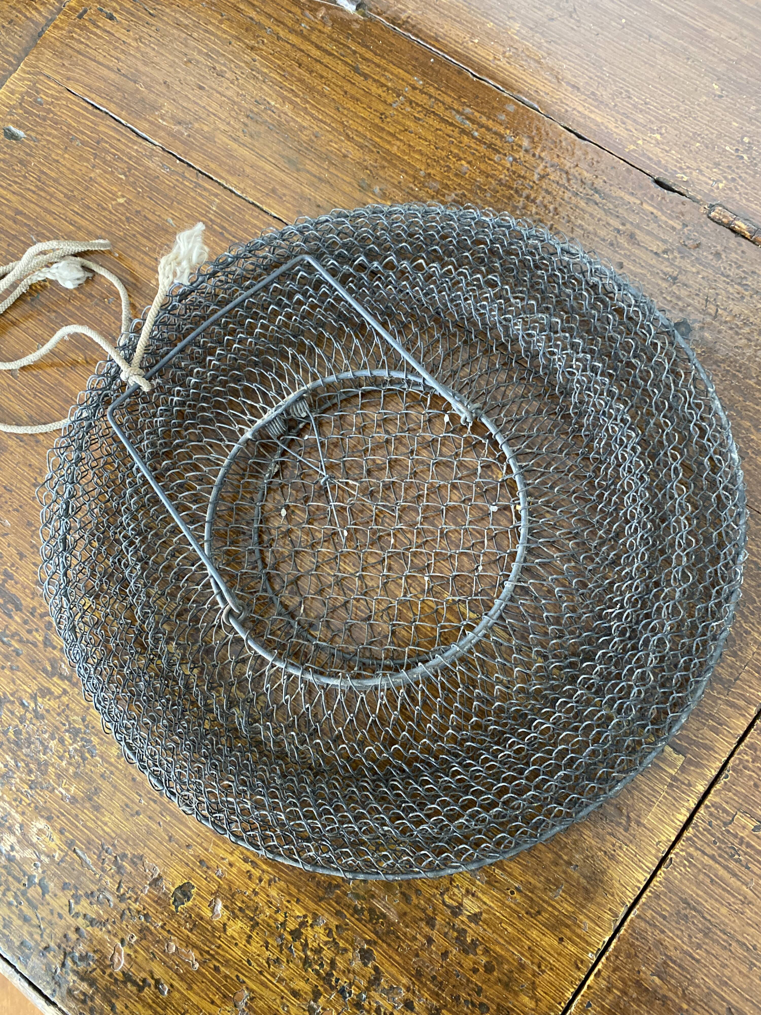 Old vintage fish basket