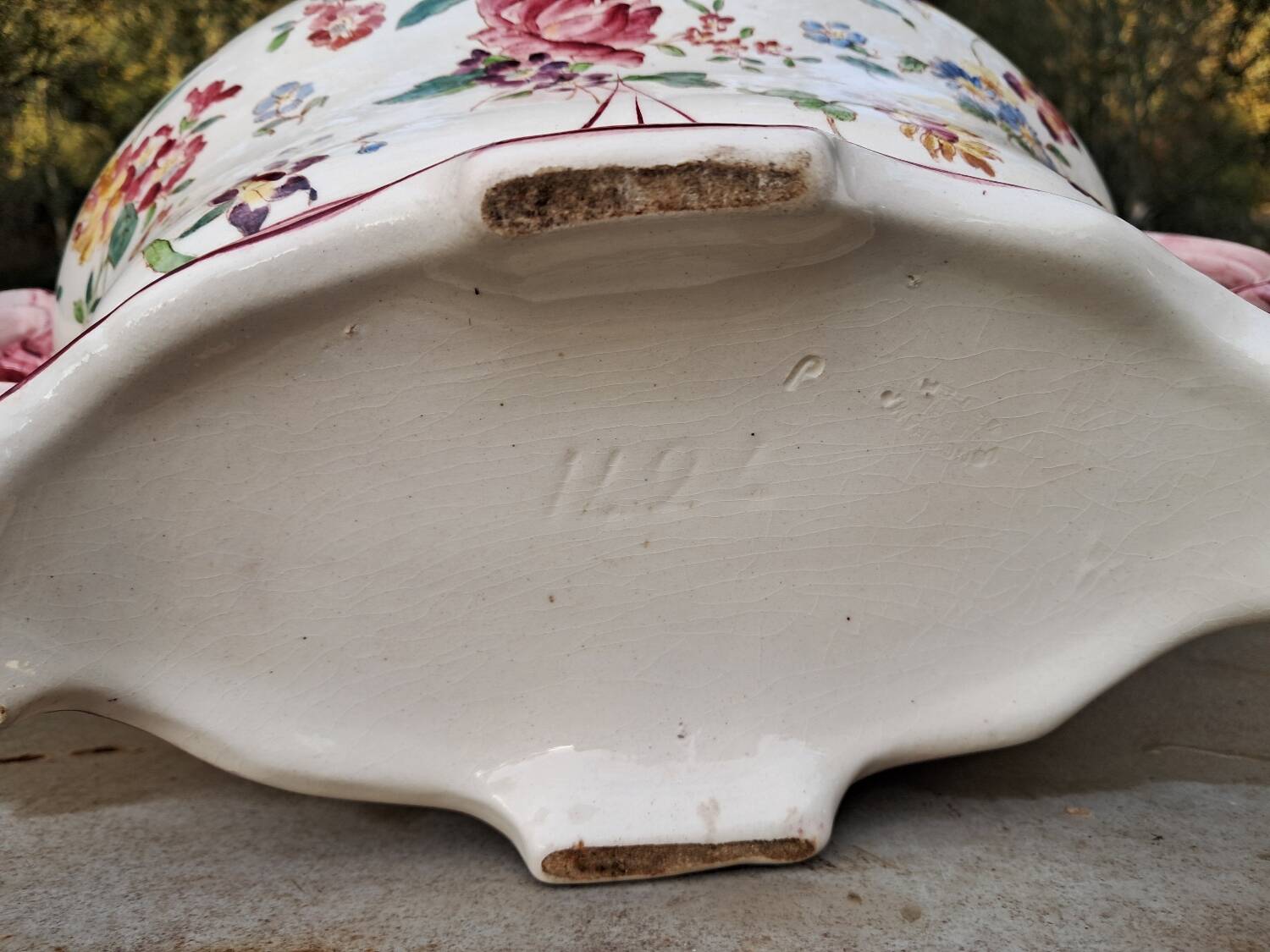 Porcelain vase and planter set