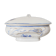 Dish with porcelain lid decoration blue flowers