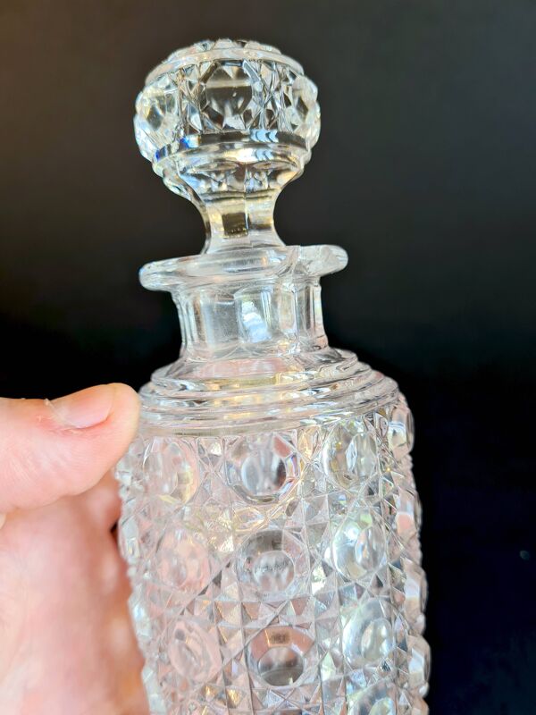 Garniture de toilette en cristal taillé Baccarat