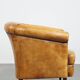 Cow leather English style club chair