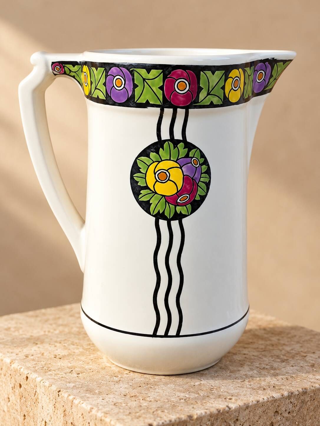 Large Art Deco jug 1930 Boch Frères Keramis – Charles Catteau