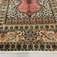 Distressed Turkish Rug 125x85 cm Vintage Shabby, Wool Tribal Pink, Beige Small