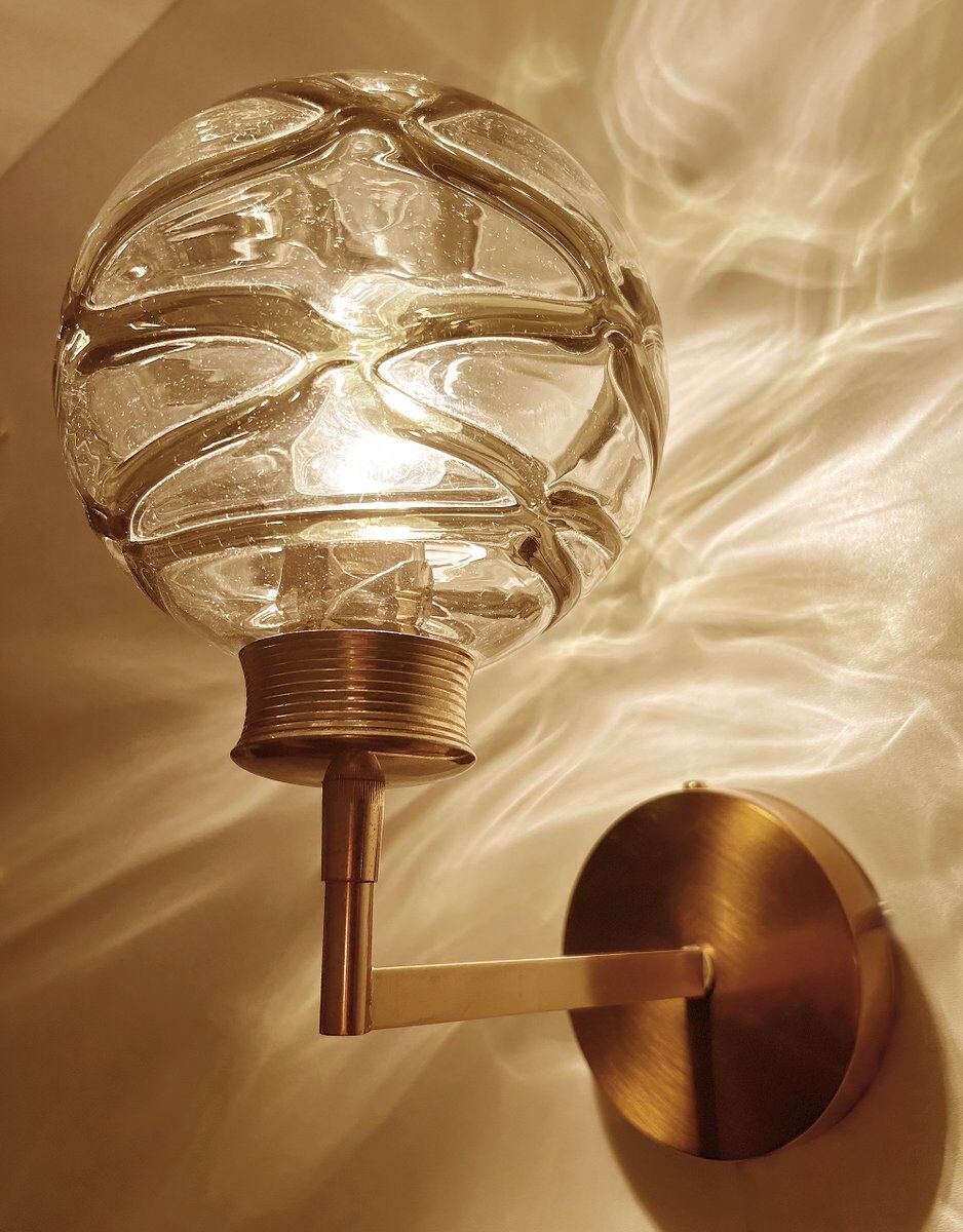 Paire de appliques en verre de Murano vintage