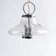 Vintage Murano Glass Accent Chandelier, Space Age Era Chrome Nason Mazzega Style