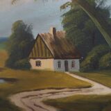 Painting „The Way to Home”, Scandinavian design, 1970s, by V. Kier