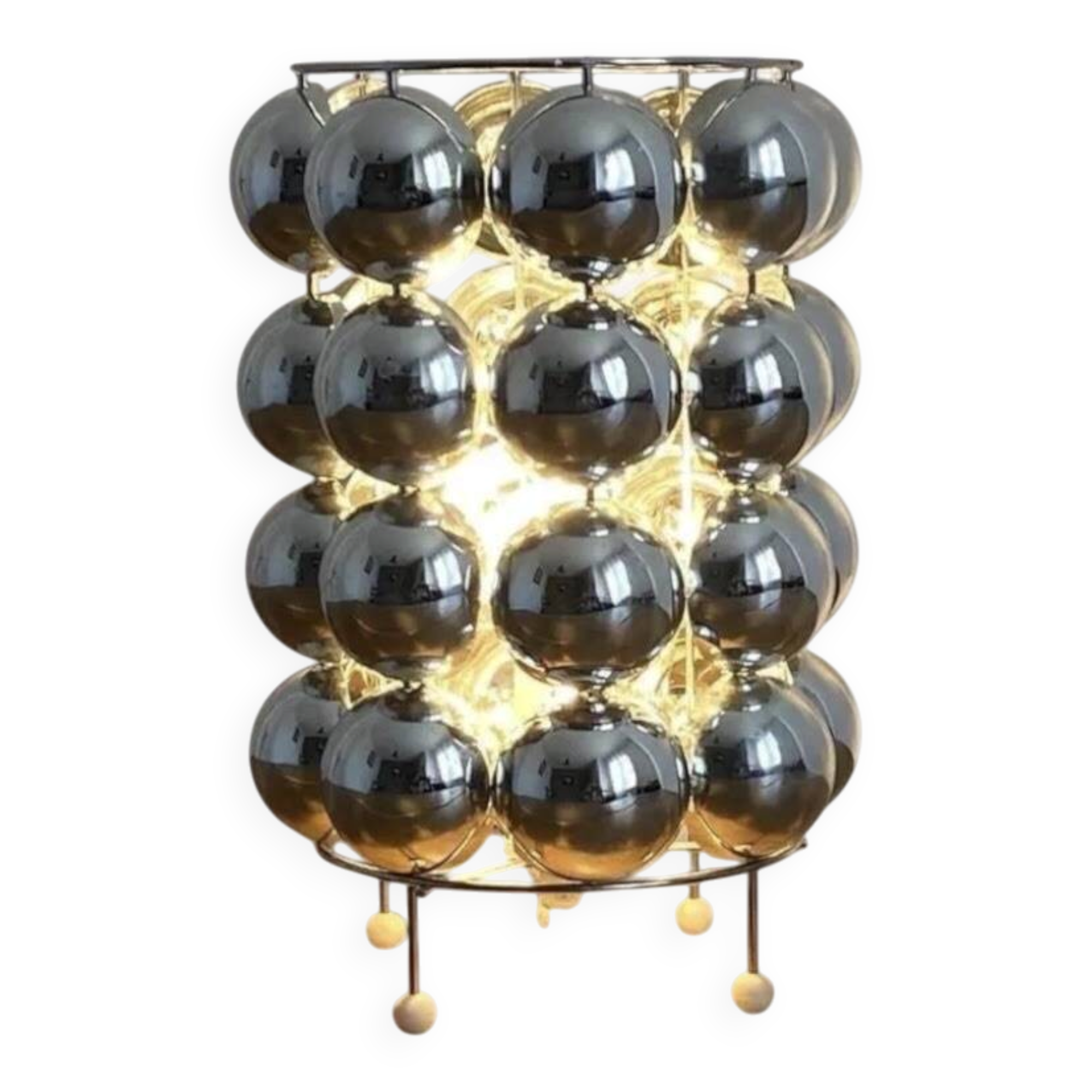 Kinetic lamp Bulb by KARE. 1980.
