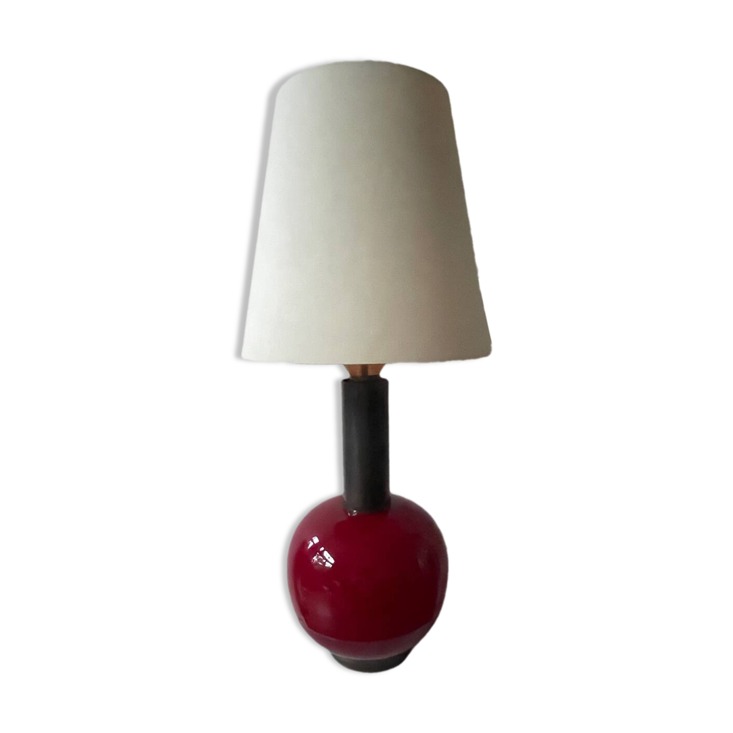 Lampadaire unique en verre de Murano. Design années 60.