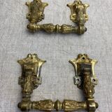 Articulated bronze handles