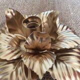 Applique fleur en métal doré