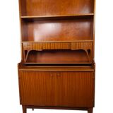 Scandinavian secretary bookcase in solid teak, Denmark, 1960s