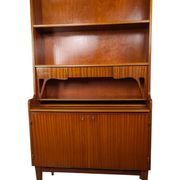 Scandinavian teak secretary bookcase, Denmark, 1960s.