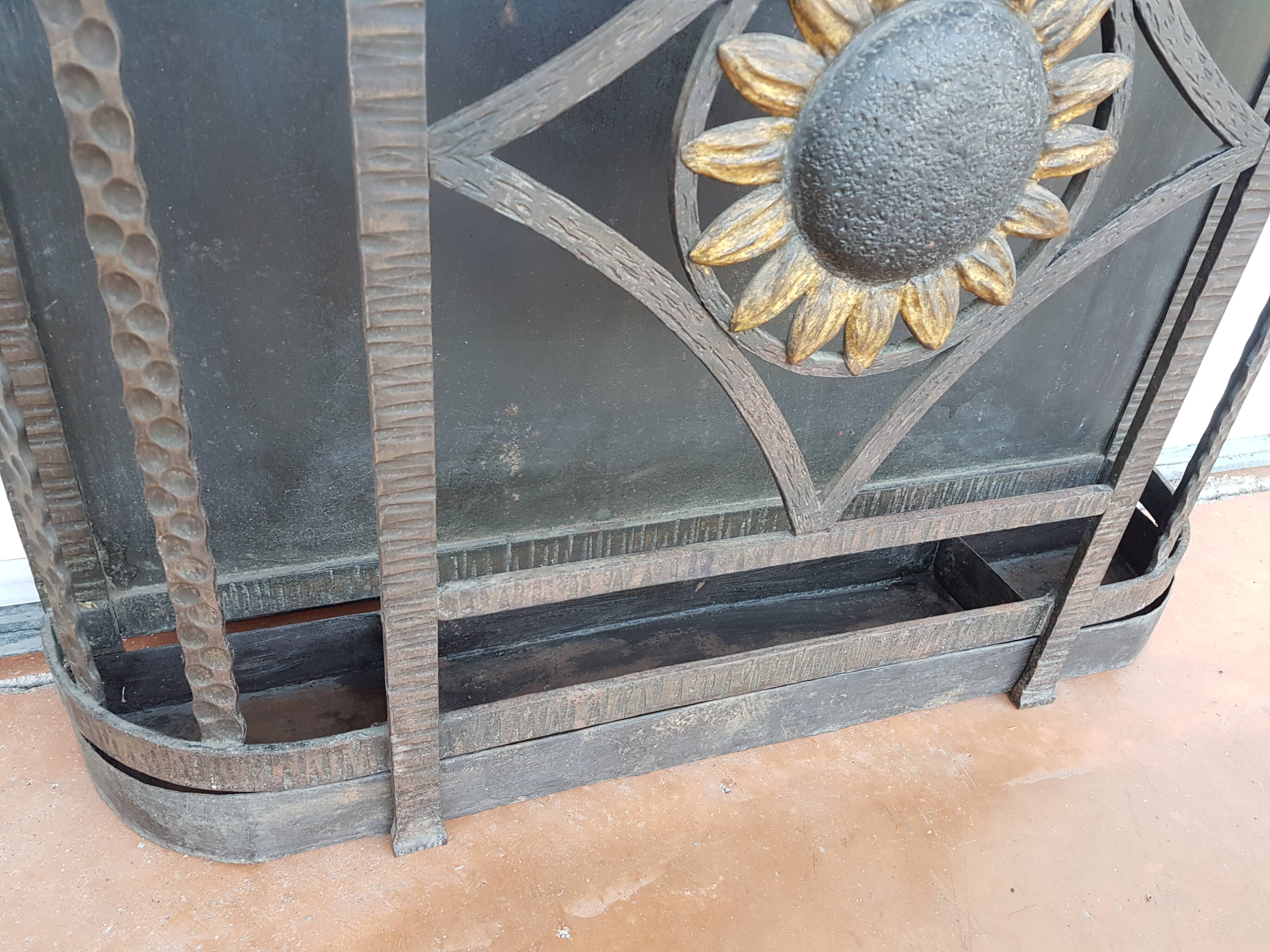Iron iron wall coat rack 1930