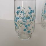 6 stackable forget-me-not glasses