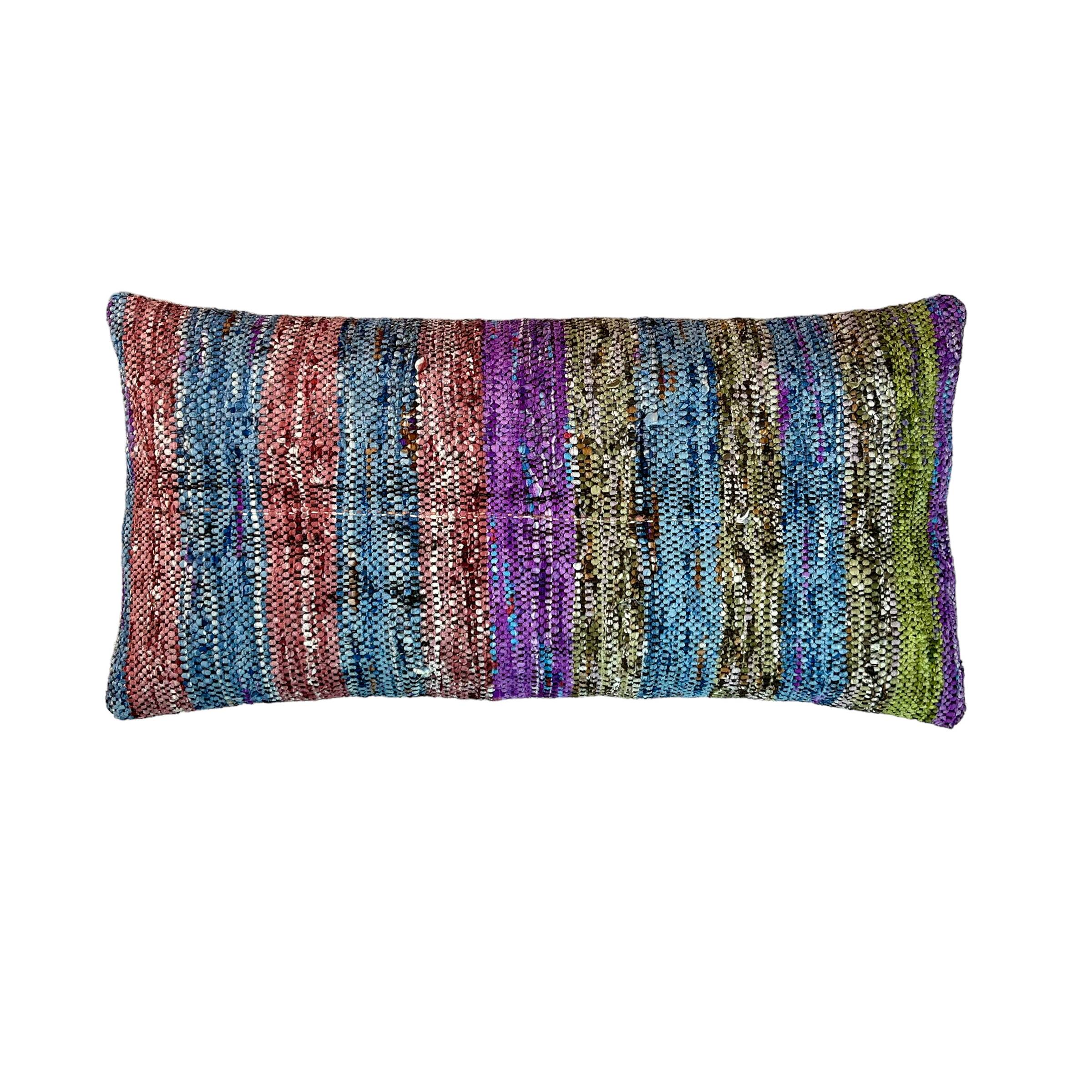 Vintage turkish kilim cushion cover , 30 x 60 cm