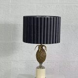 Vintage brass pineapple lamp