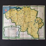 Tourist map of Belgium