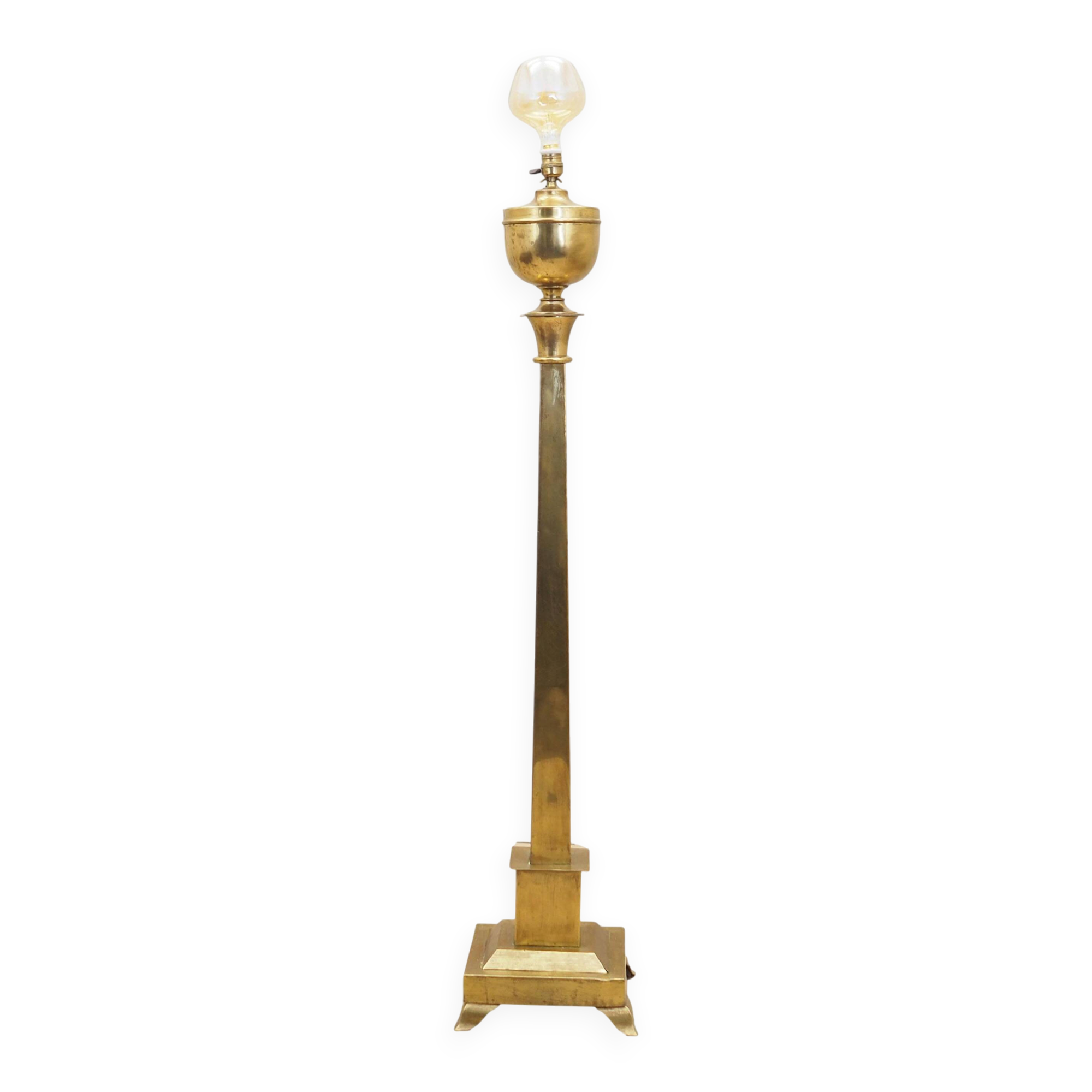 Brass lamp, Danish design, 1960s, production: Denmark