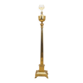 Lampadaire en laiton, design danois, années 1960, production : Danemark