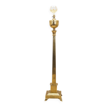 Lampadaire en laiton, design danois, années 1960, production : Danemark