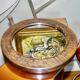 Vintage round copper mirror by marco fugeri 1960