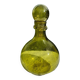 Dame Jeanne en verre bullé verrerie  de Biot vert H 39 cm