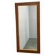 Danish Pine and Ceramic Tile Wall Mirror, 1960s