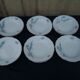 12 assiettes creuses en porcelaine Kahla made in GDR diam 22 cm motif fleurs bleues