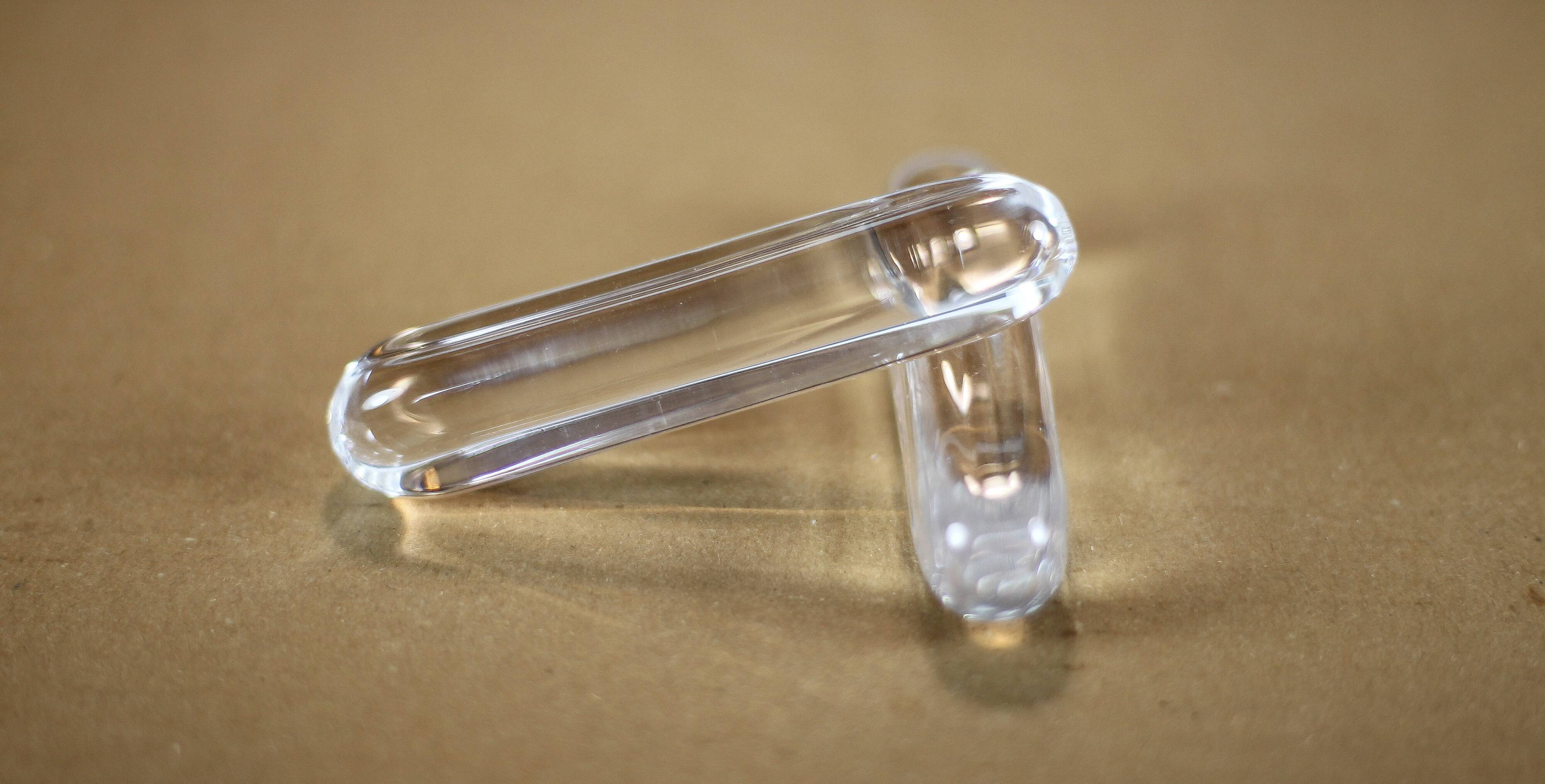 vintage knife holder X 12, Daum Cristal France knife rest, vintage signed cutlery holder