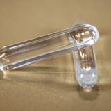 vintage knife holder X 12, Daum Cristal France knife rest, vintage signed cutlery holder