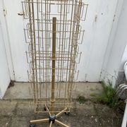 Card holder, gilded metal turnstile photo holder, industrial decoration