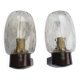 Pair of vintage RZB bathroom wall lights from the 70s in Germany