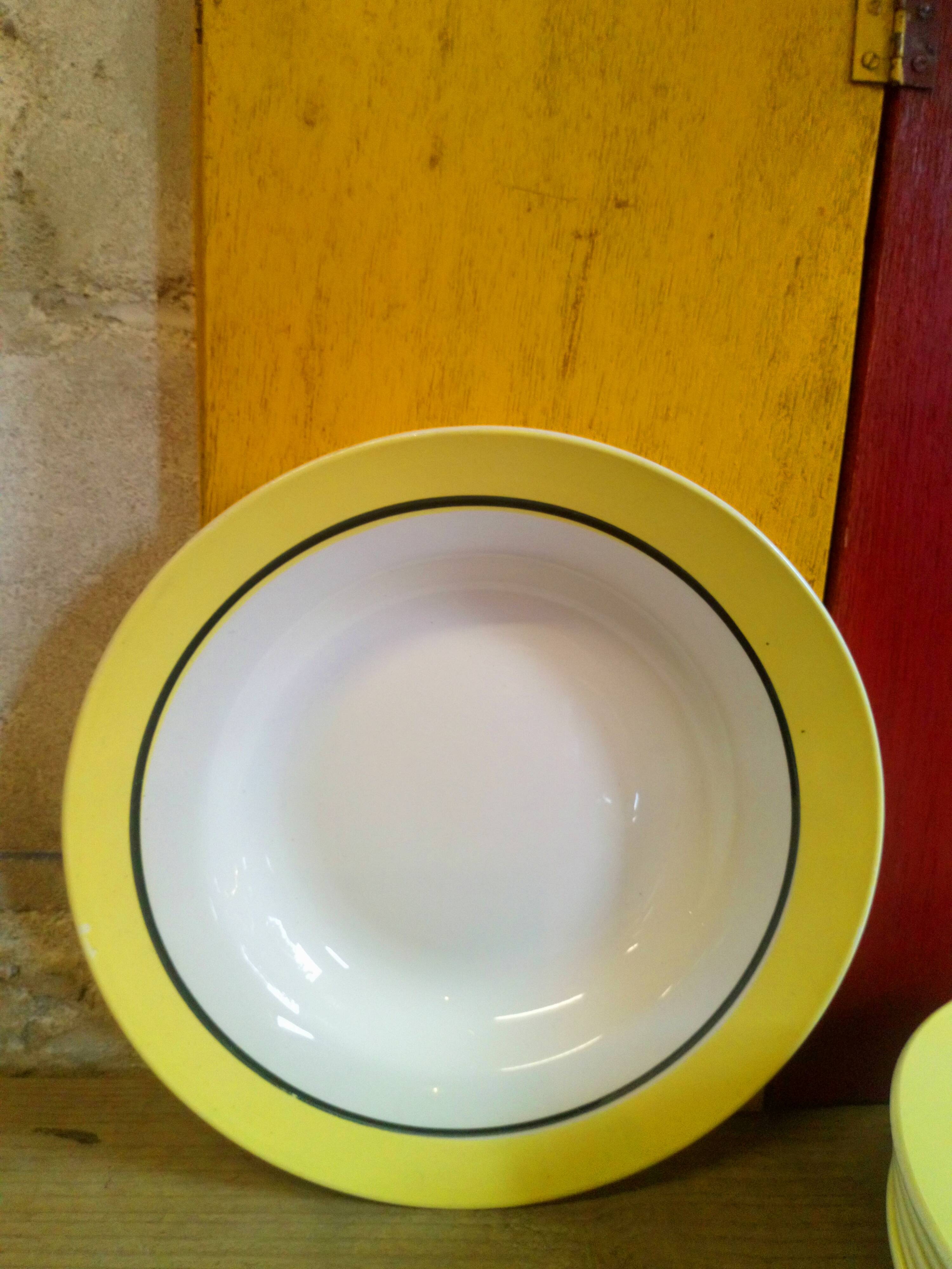 Six plates Digoin-Sarreguemines "Dinard" 50s