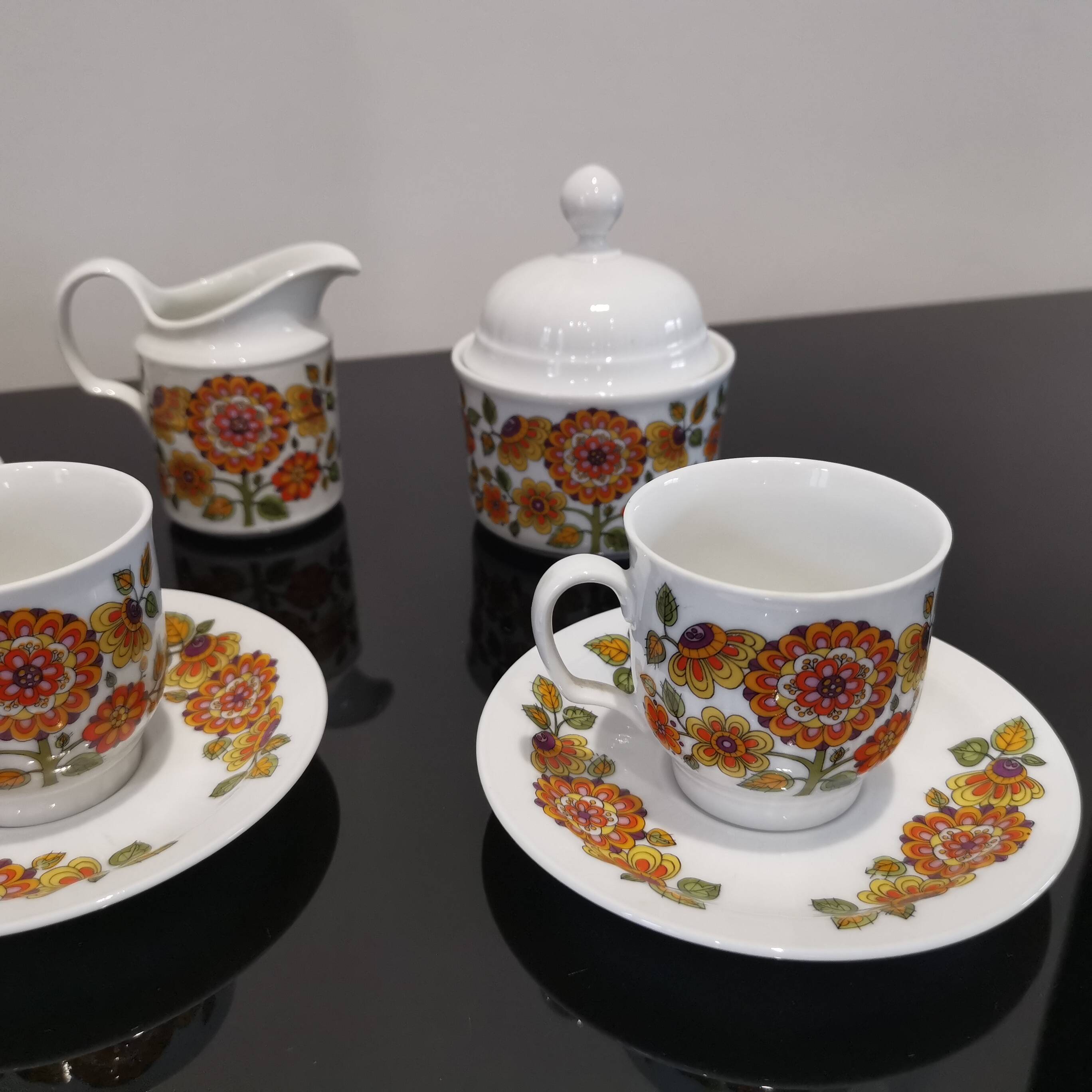 Porcelain coffee service Model Regina Bavaria Germany Vintage70'S