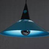 Post-modern suspension lamp Memphis metal & plastic design Brilliant 1980s