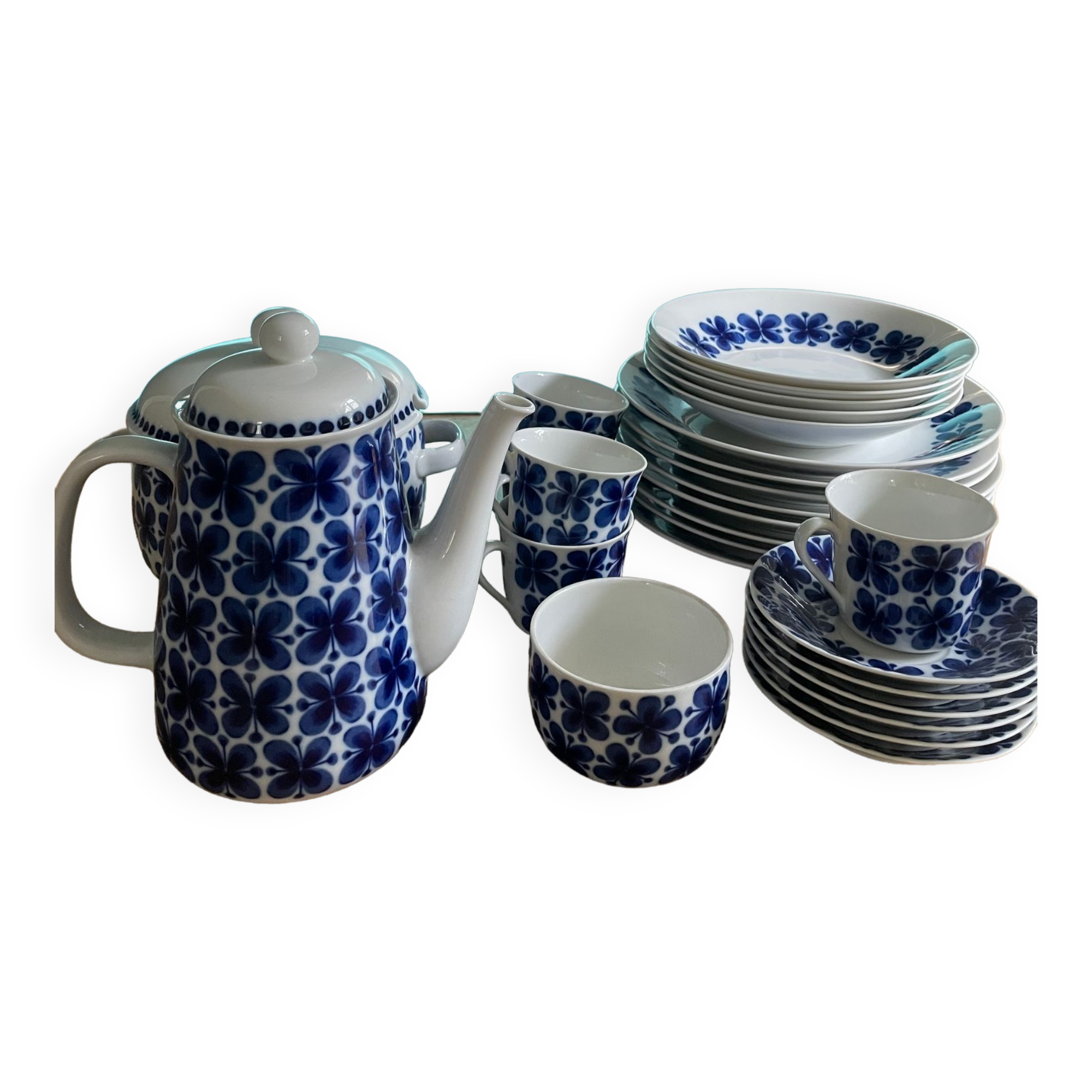 Lot service vintage Rörstrand Mon Amie