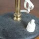 Mmid-century desk lamps in Plexiglas and brass Italy 1960s
