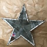 Authentic Amish star USA white 30 cm