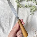 6 Vintage Horn Knives Silver Steel Blade LEPINE A LYON France 19th Century