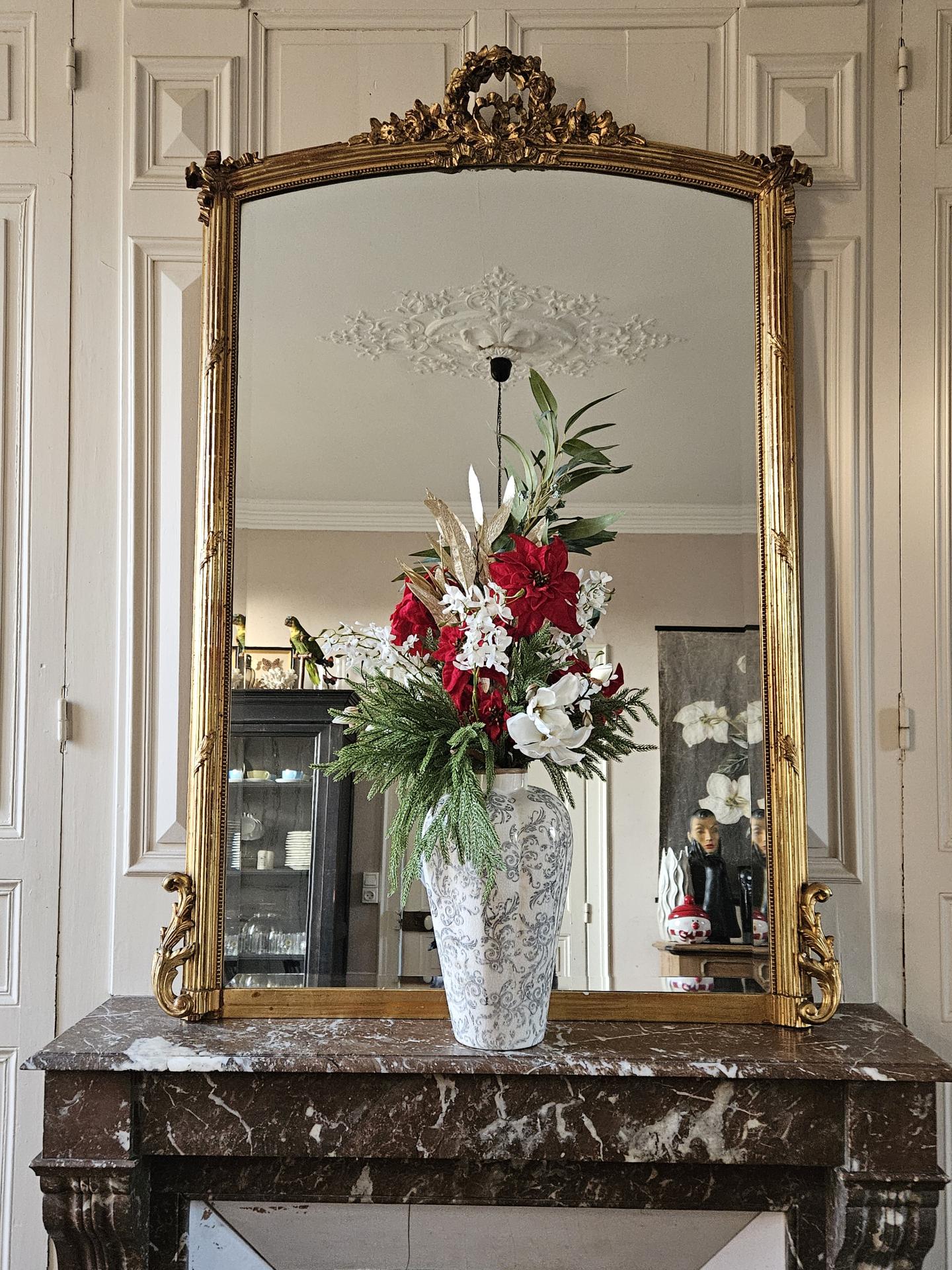 Large fireplace mirror