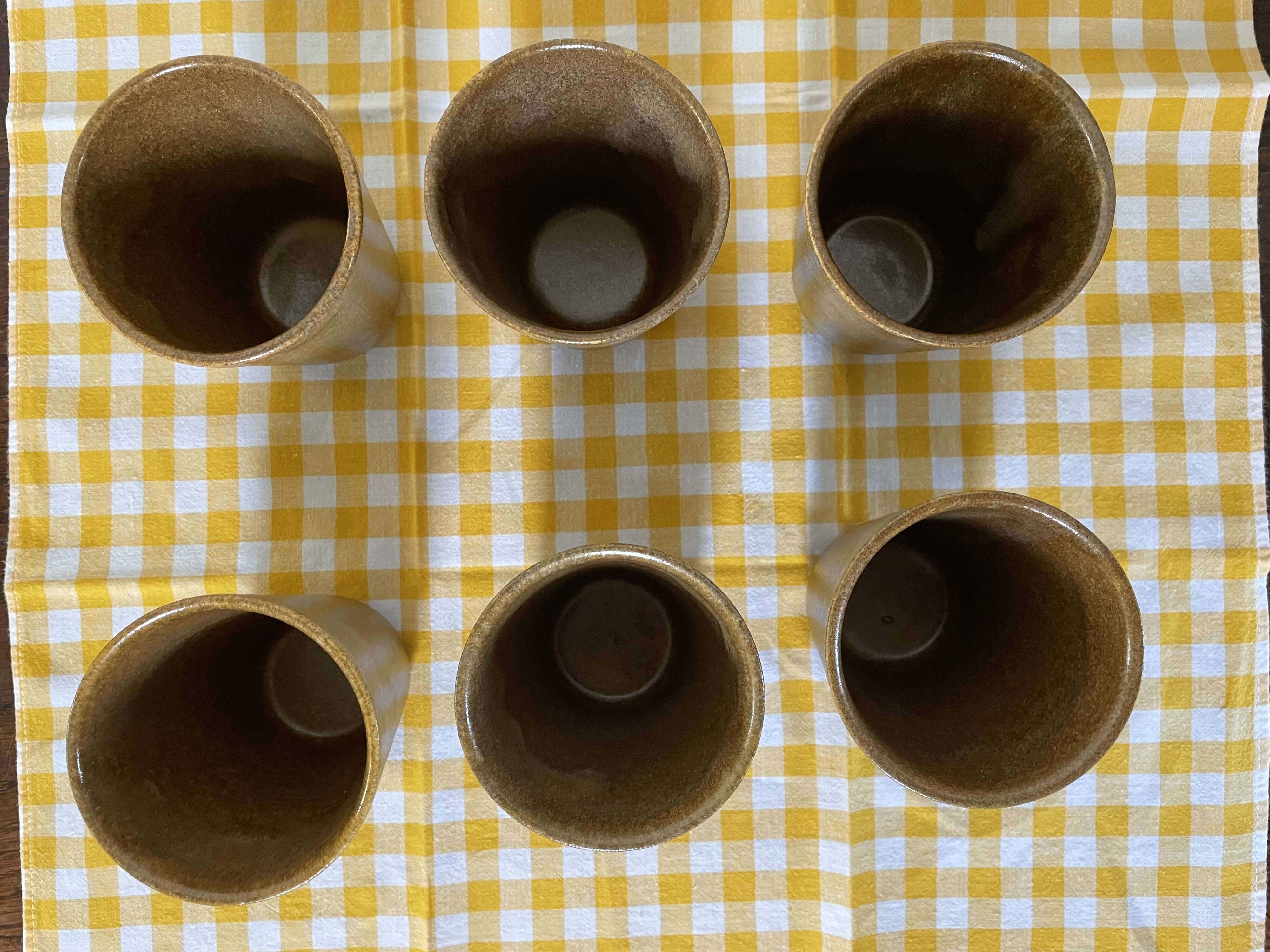 Digoin stoneware mugs