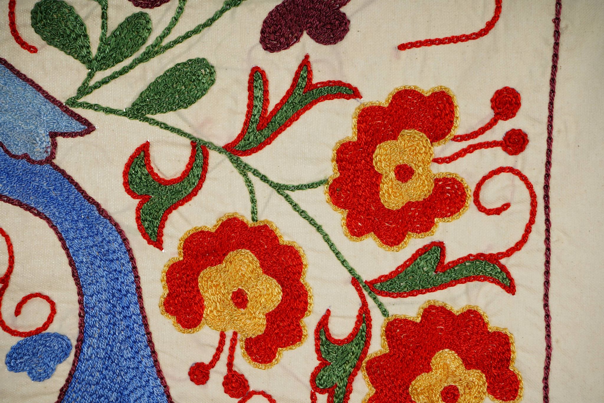 Tapis turc vintage noué à la main 44x95 cm