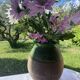 Vintage green glazed terracotta pot – rustic Provence spirit