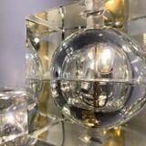 Pair of Cubosfera wall lights by Alessandro Mendini, Italy, 1960s.