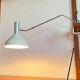 Mid-century minimalist Swiss table lamp with a clamp by Rosemarie and Rico Baltensweiler for Baltensweiler, 1950s.