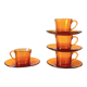 Amber coffee cups 70s