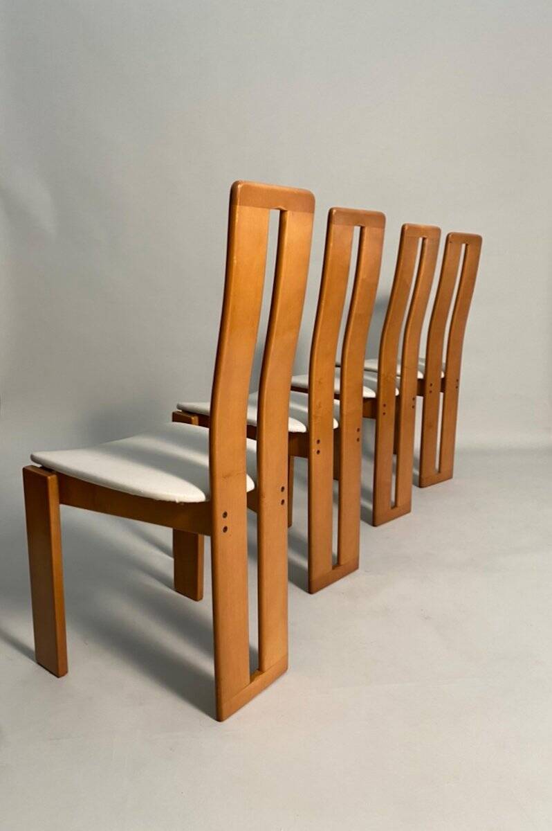 Chairs attributed to Mario Marenco for Mobil Girgi, Italy, 1970s, Set of 4