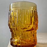 Series of 6 glasses and carafe from the 70s Italy