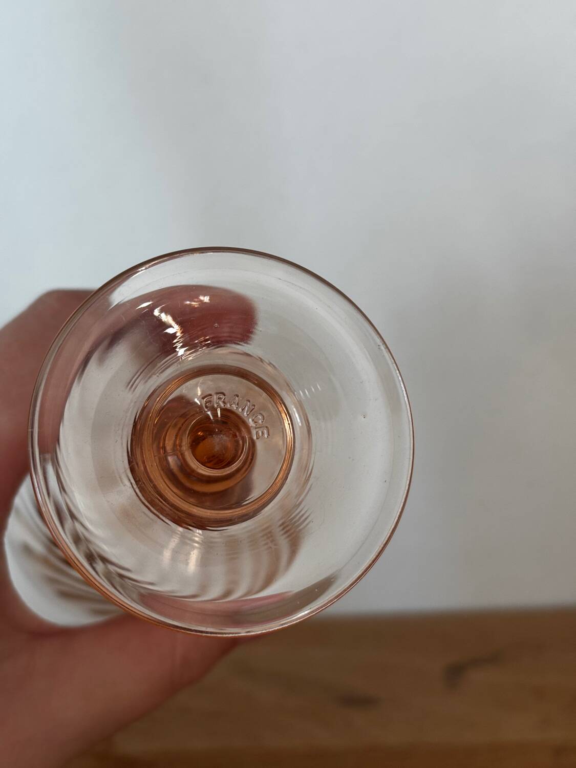 Vintage lot de 6 verres à vin Luminarc Rosaline