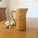 Vintage yellow glazed stoneware jug